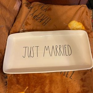 Rae Dunn Just Married Platter